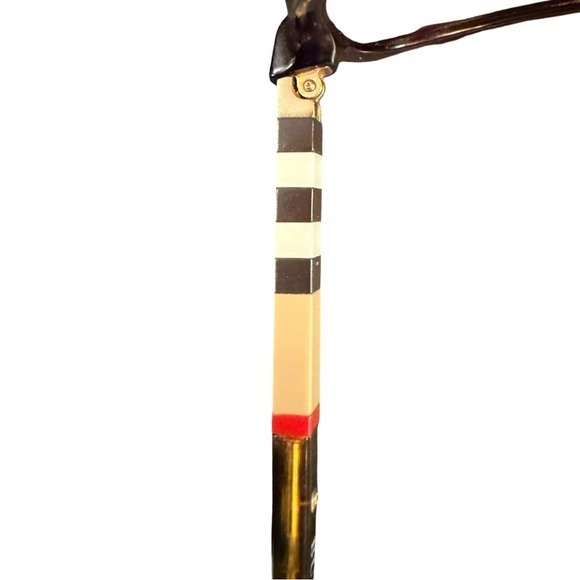 Burberry Women's Tortoiseshell Square Frame Sunglasses Nova Check Temples - Picture 6 of 13